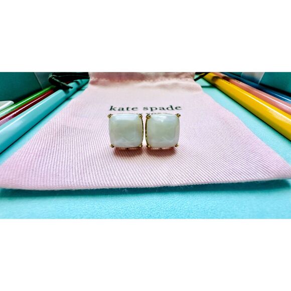 NEW Kate Spade Opal Square Stud Earrings - Picture 2 of 6